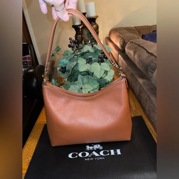 Coach Large Laurel Shoulder Bag with Coach Wristlet - Picture 5 of 16